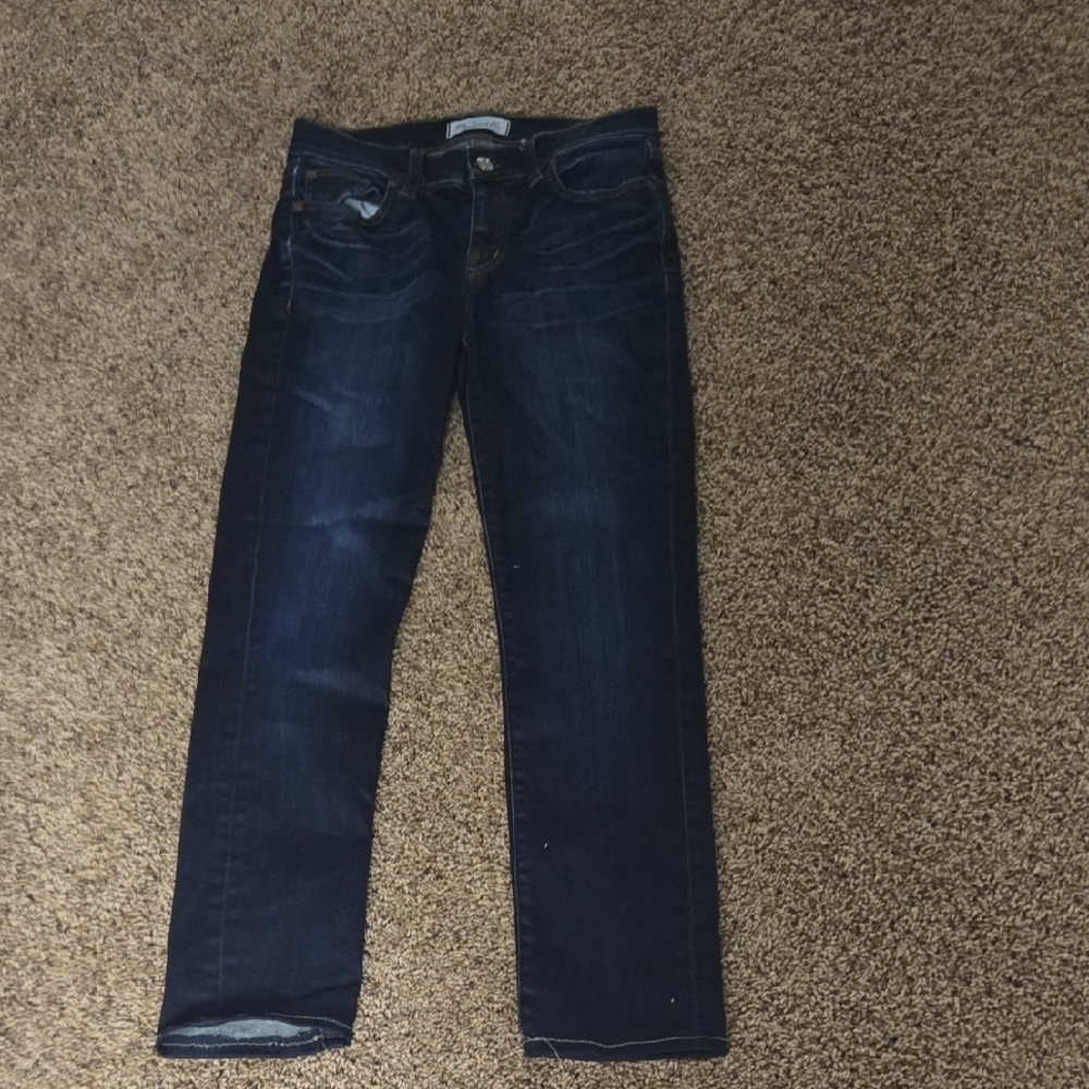 Madewell Deep Indigo Straight Jeans